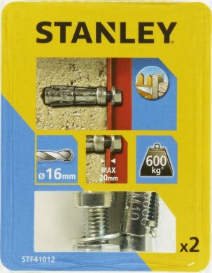 STANLEY STF41012 Kotva štítová rozpínací se šroubem 16x60mm SET2  (7902587)