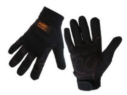 LOBSTER 101116 Rukavice prošívané "L" BLACK - Víceúčelové prošívané černé rukavice vel. L s vyztuženou dlaní a ochranu kloubů. LOBSTER