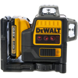 DEWALT DCE0811D1R-QW Aku laser linkový 10,8V 1x2,0Ah 2x červený paprsek - 2x paprsek - vertikální a horizontální
