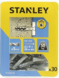 STANLEY STF20530 Hmoždinka do betonu nylon 5x25mm SET30 - Hmoždinky do betonu průmer 5mm, 30 ks. Stanley