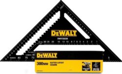 DEWALT DWHT25228 Úhelník pro tesaře 300mm - Hliníkový extra odolný 300mm úhelník s metrickým značením. DeWALT